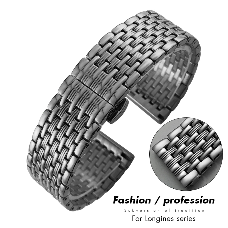 Luxury Watch Longines - Luxury Stainless Steel Watchband 14mm 16mm