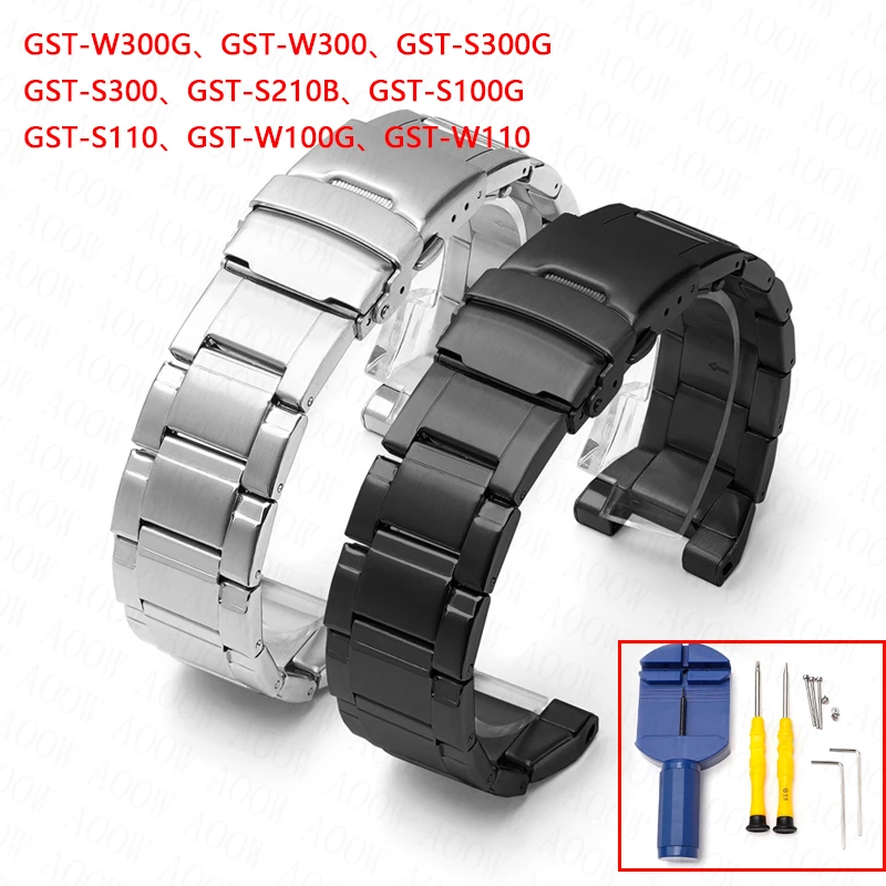 Luxury Watch G Shock - Stainless Steel Strap Watchband for Casio