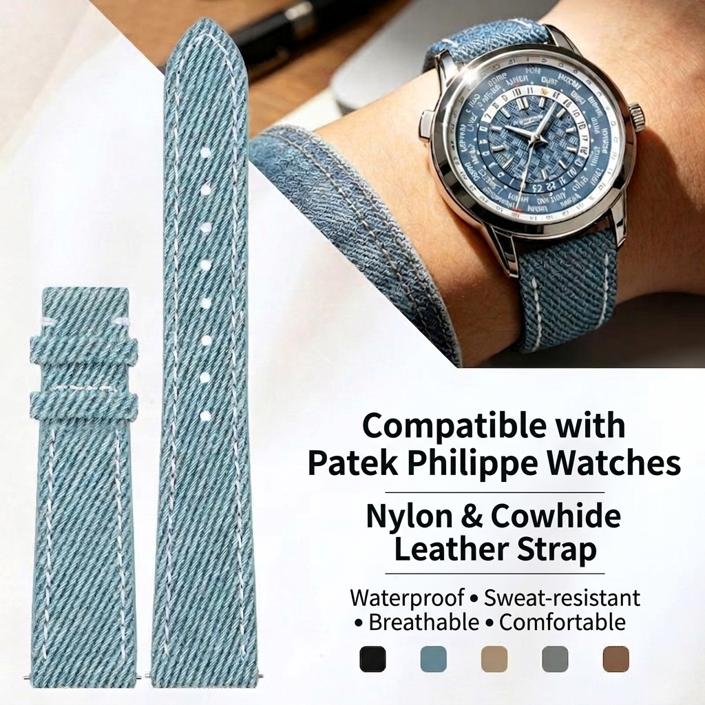 Luxury Watch Patek Philippe - 18mm 20mm 22mm High Quality Denim