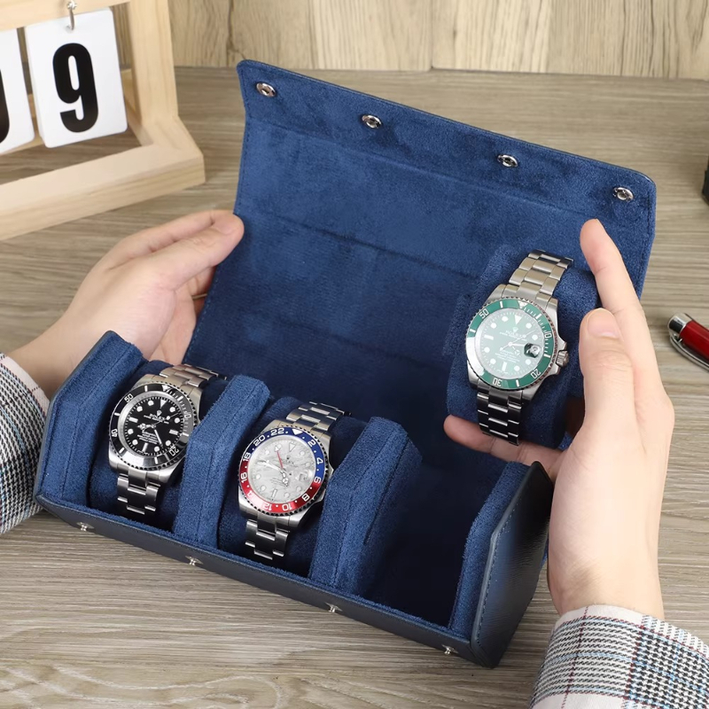 Luxury Watch Alternatives - Handmade Genuine Leather Watch Box, Portable
