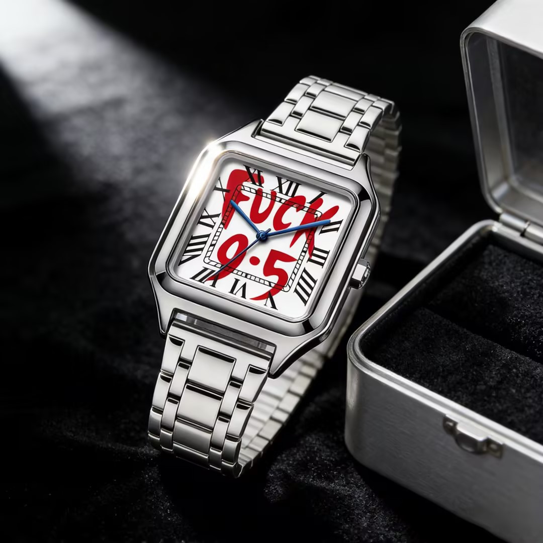Luxury Watch Cartier - FUCK9.5 Stainless Steel Alloy Square Dial