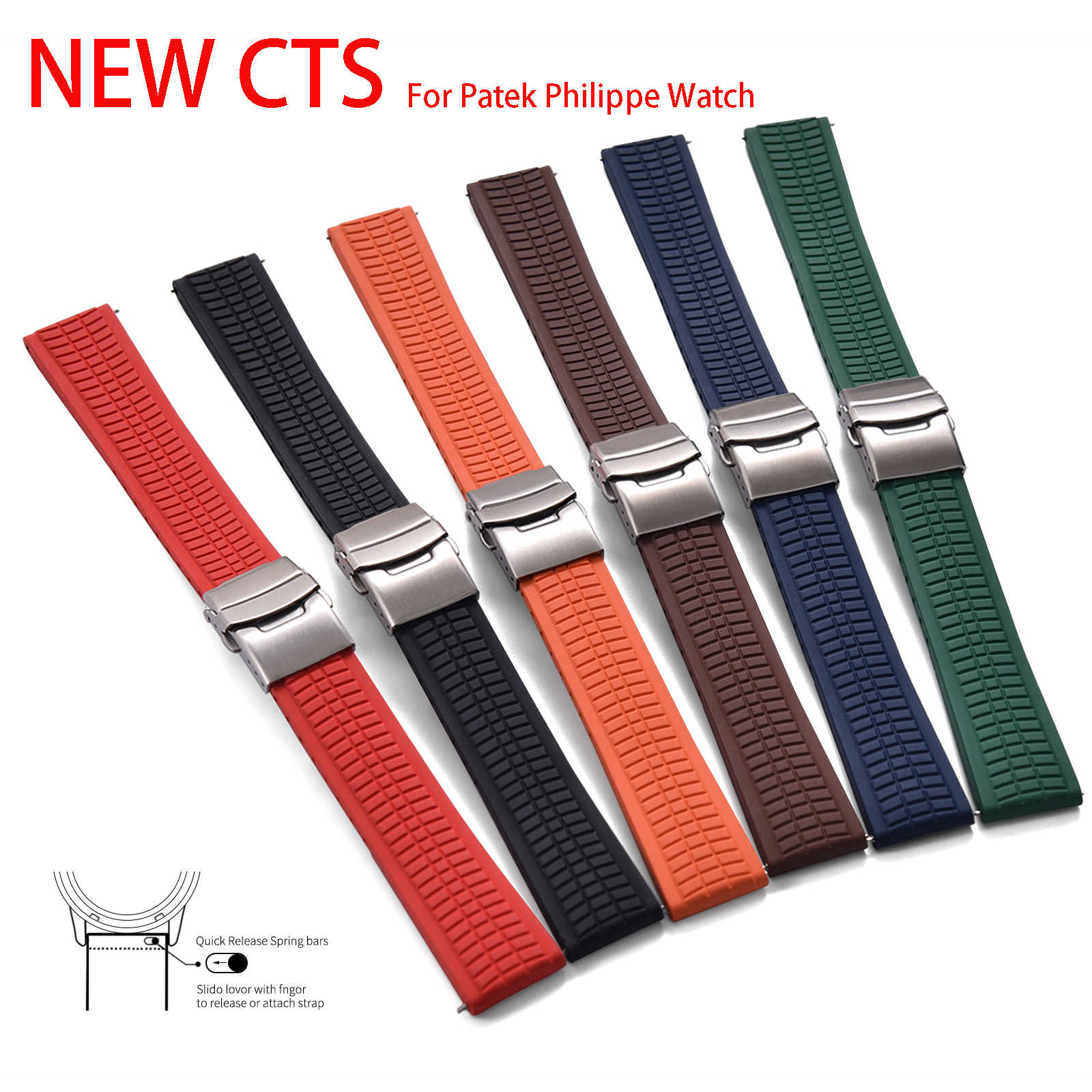 Luxury Watch Patek Philippe - High Quality CTSFKM Watch Strap 18mm