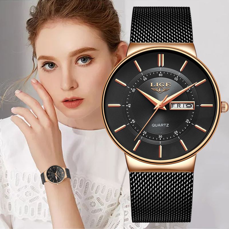 Luxury Watch Green - LIGE Women Watches Luxury Brand Ultra-thin