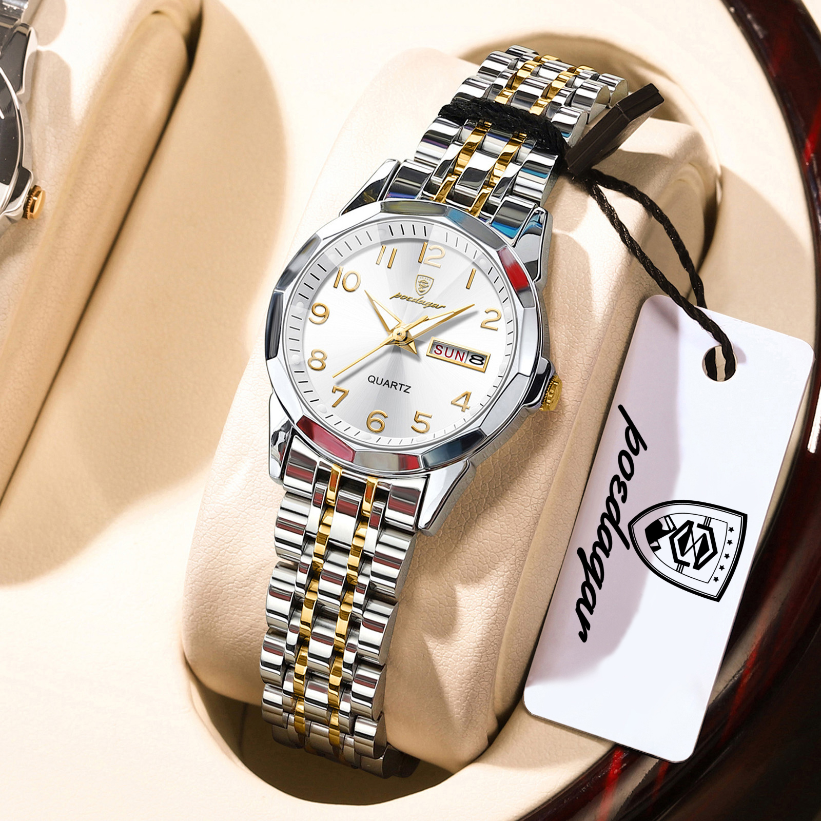 Luxury Watch Cartier - POEDAGAR Elegant Ladies Watches Waterproof Luminous