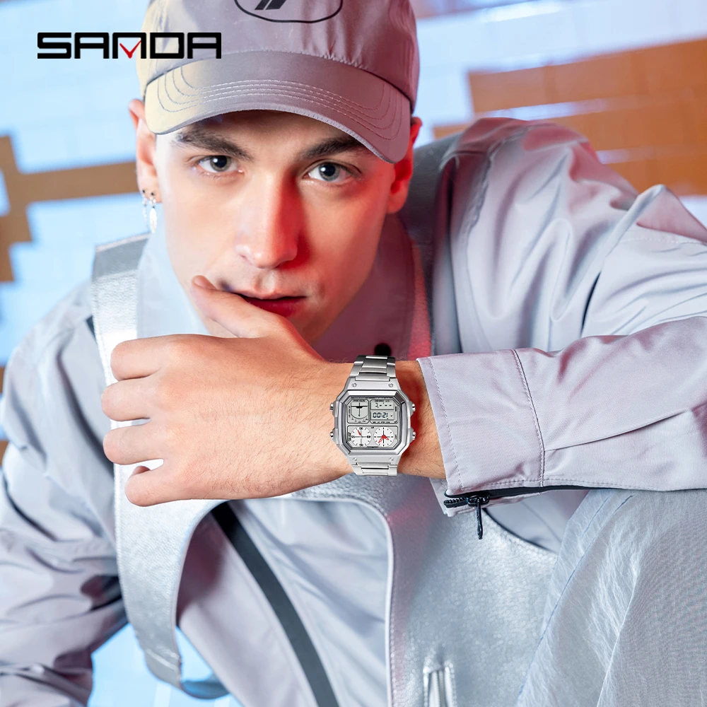 Fashion SANDA 6257 Popular Men – Luxury Watch Shop recenzja i cena