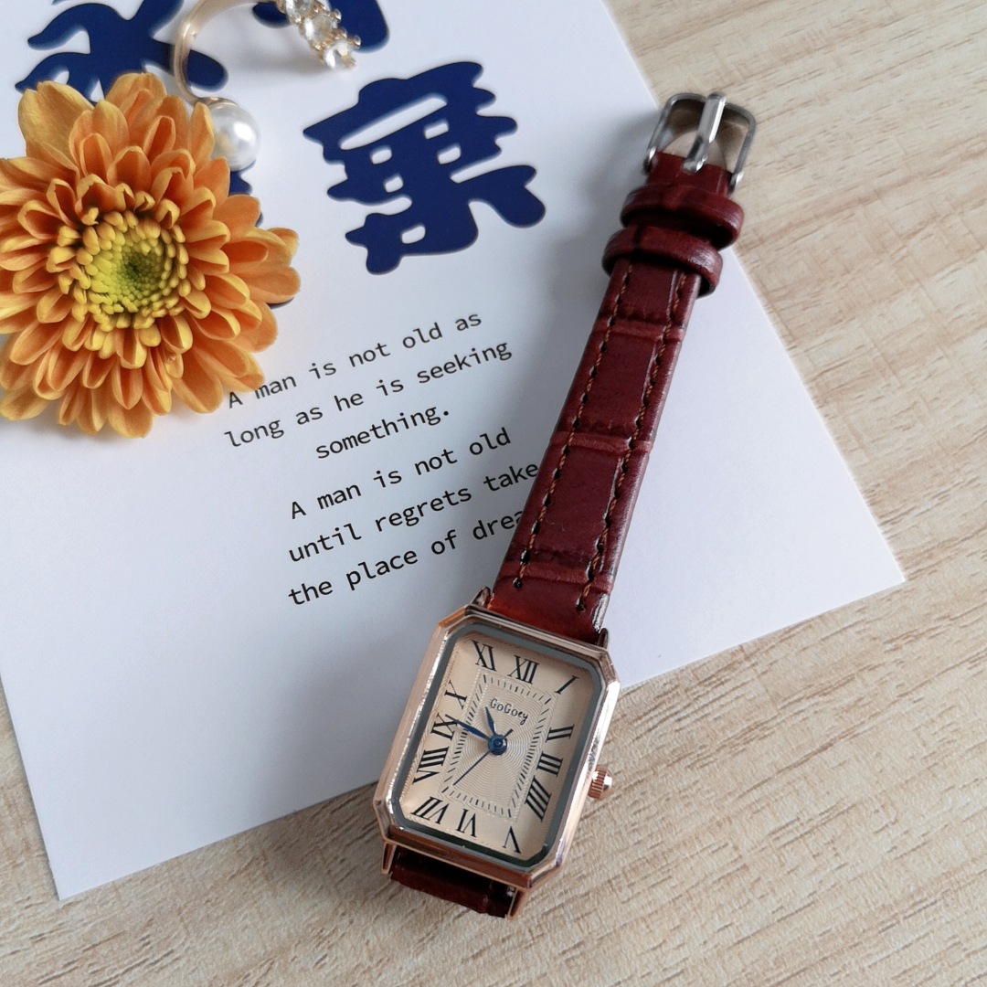 손목시계 시계 Часы 헬로키티 Fashion Rect – Luxury Watch Green recenzja i cena