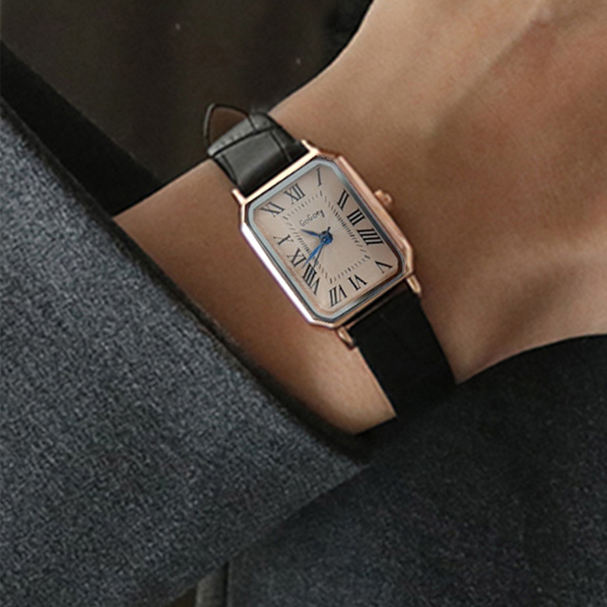 손목시계 시계 Часы 헬로키티 Fashion Rect – Luxury Watch Green recenzja i cena