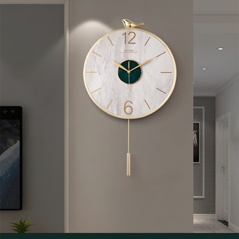 Nordic Wall Clock Metal Agate  – Luxury Watch Europe recenzja i cena