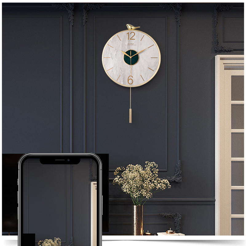 Nordic Wall Clock Metal Agate  – Luxury Watch Europe recenzja i cena