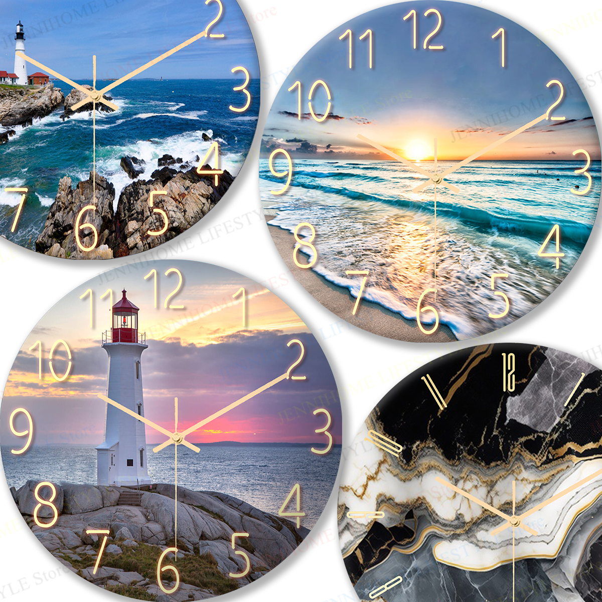 Beach Wall Clock Wall Art Cloc – Luxury Watch Europe recenzja i cena