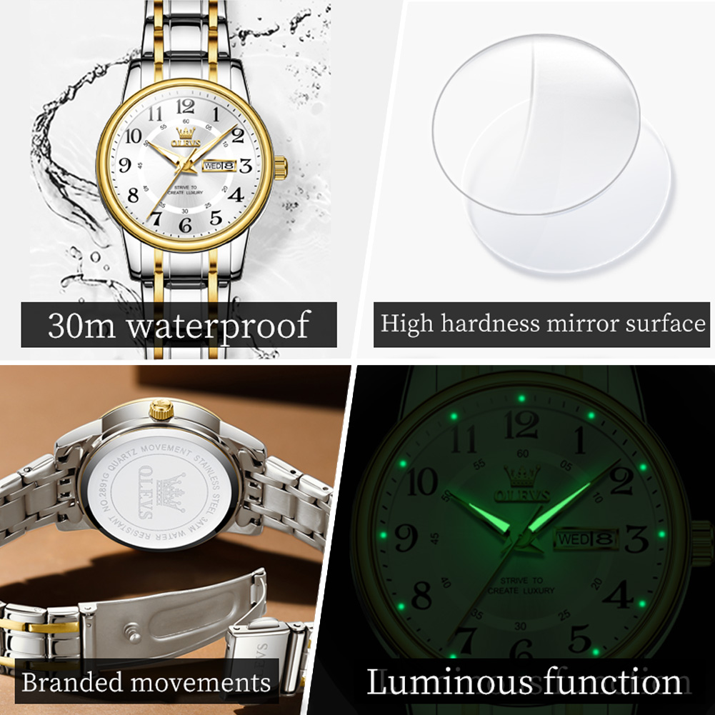 OLEVS 2891 Luxury Brand Fashio – Luxury Watch Green recenzja i cena