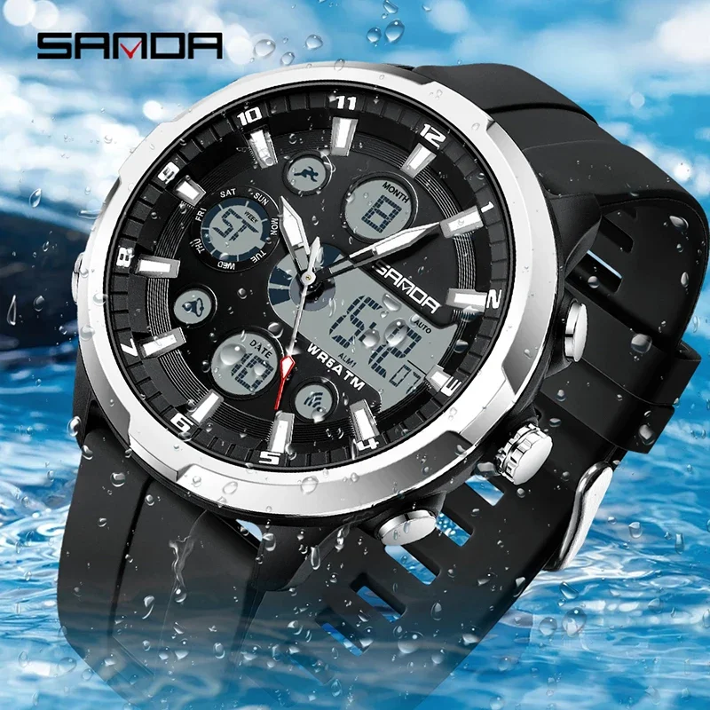 SANDA 9053  50M Waterproof Qua – Luxury Watch G Shock recenzja i cena