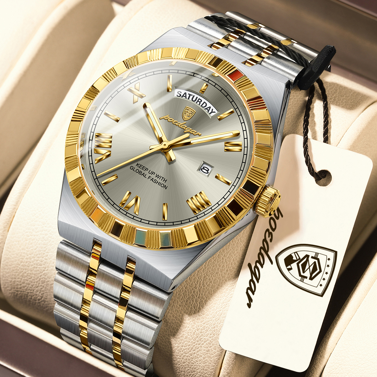 POEDAGAR Fashion Business Men' – Luxury Watch Cartier recenzja i cena