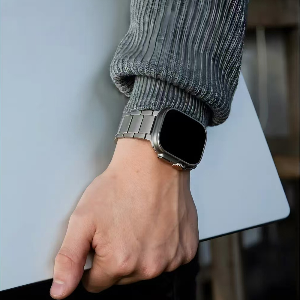 Titanium Business Men Strap fo – Luxury Watch Apple Bands recenzja i cena