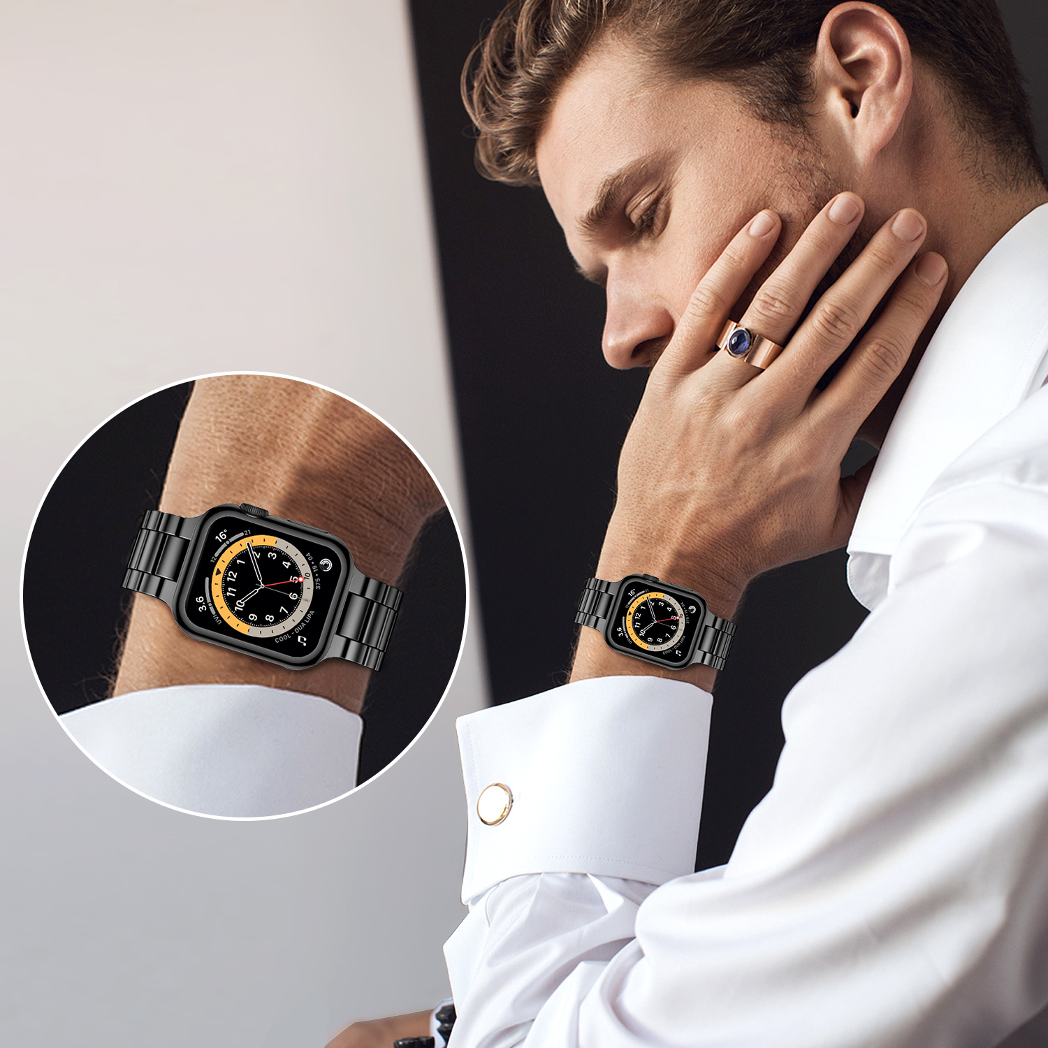 Stainless Steel Strap For Appl – Luxury Watch Apple Bands recenzja i cena