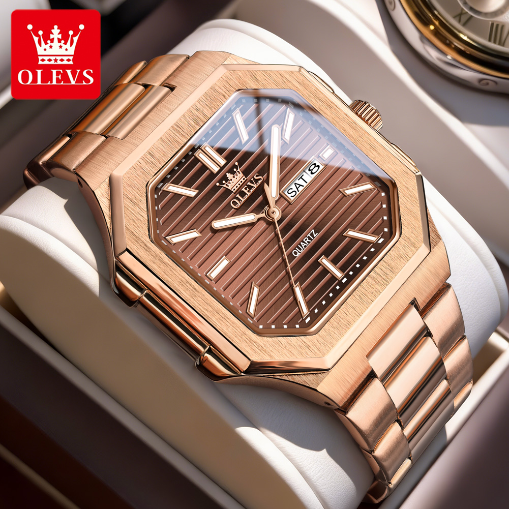 OLEVS Brand Original Square Qu – Luxury Watch Cartier recenzja i cena