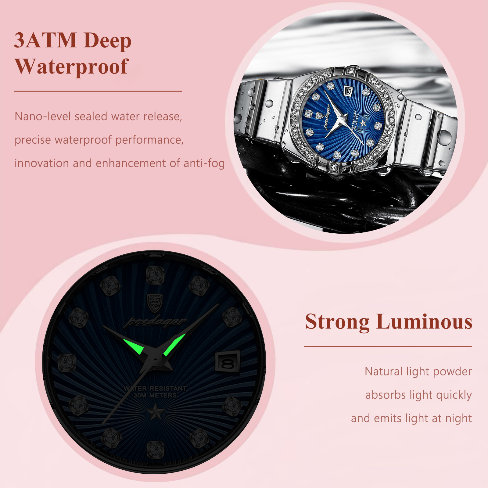 POEDAGAR Luxury Trendy Ladies  – Luxury Watch Cartier recenzja i cena