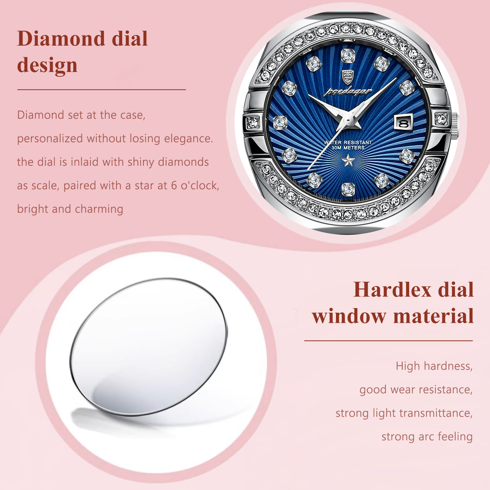 POEDAGAR Luxury Trendy Ladies  – Luxury Watch Cartier recenzja i cena