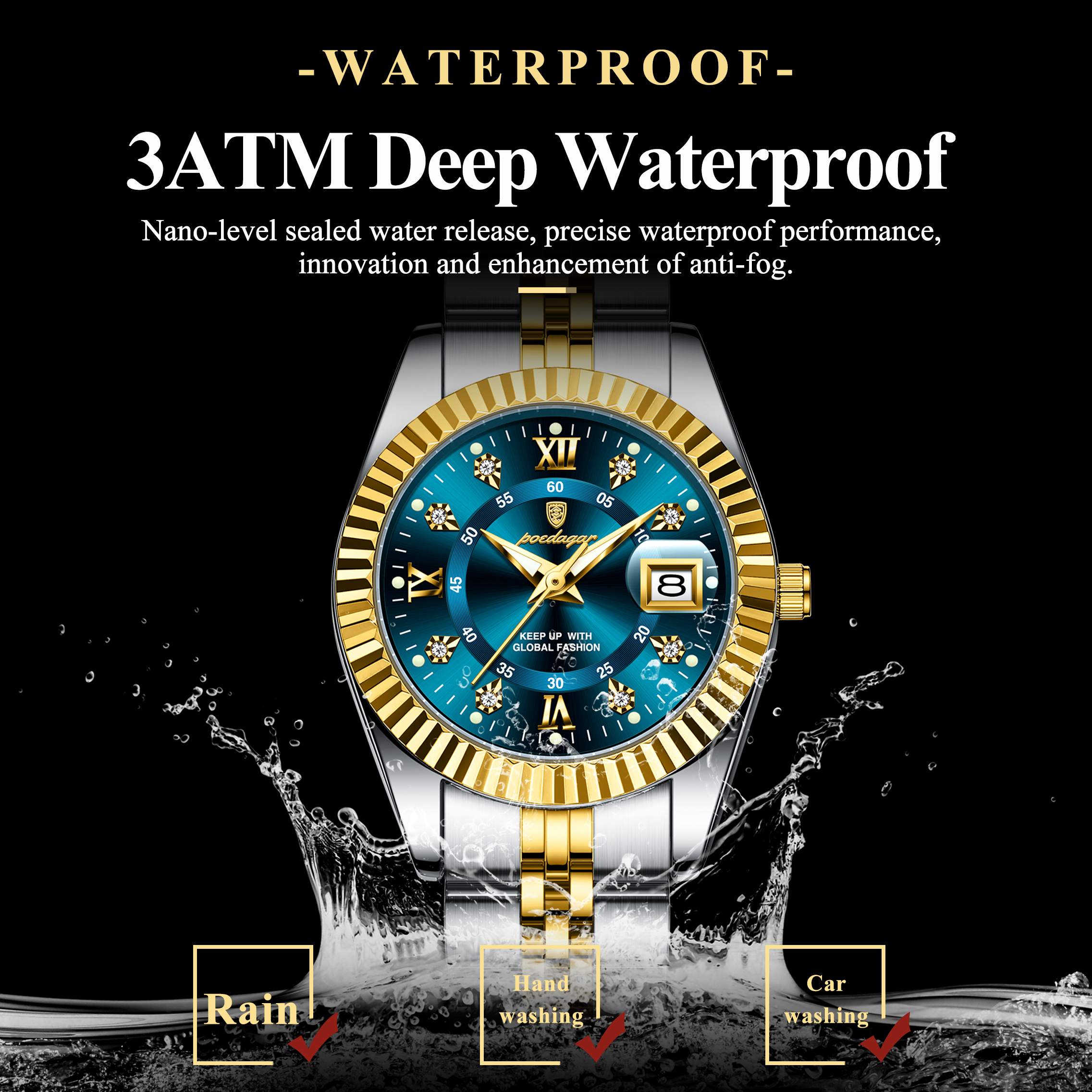 POEDAGAR Top Luxury Watch For  – Luxury Watch Cartier recenzja i cena