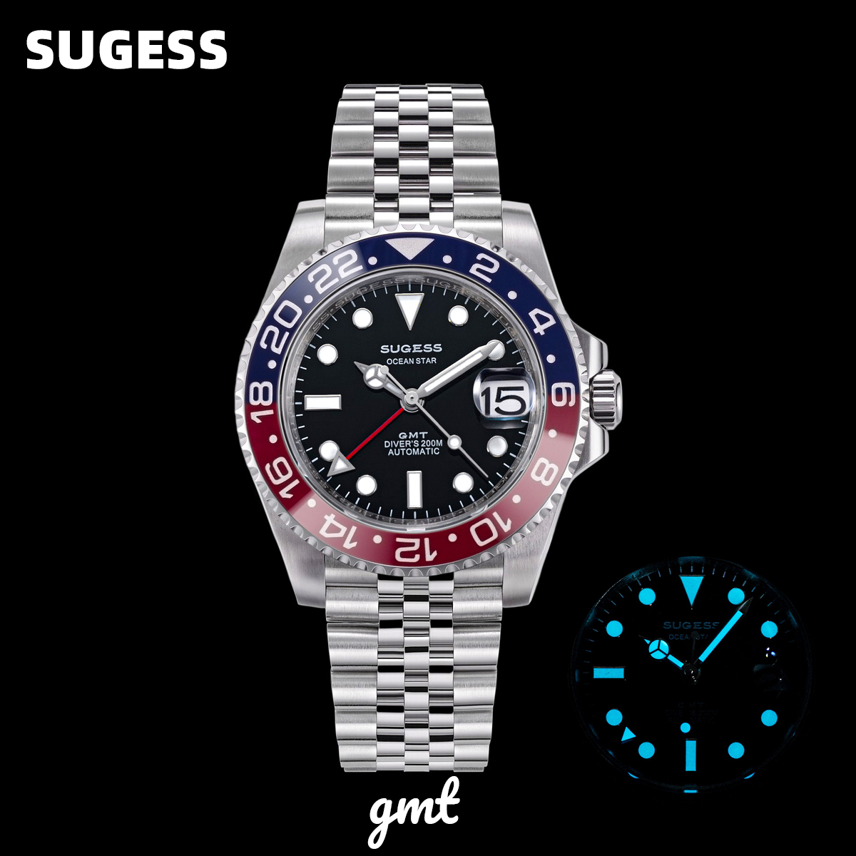 Sugess GMT Diving Watch of Men – Luxury Watch Cartier recenzja i cena