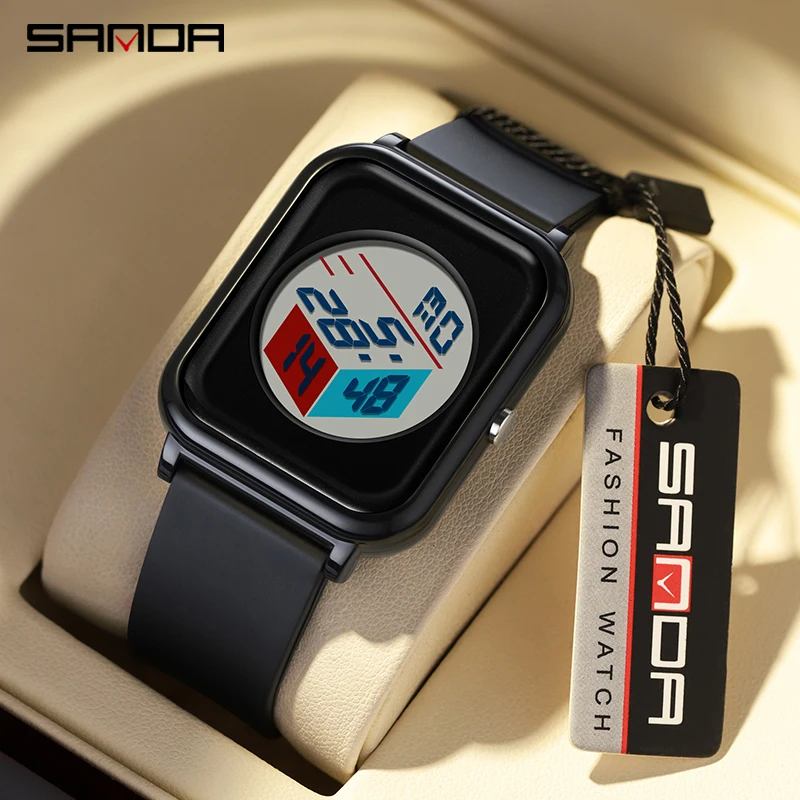 Sanda 6134 3D dial watch, male – Luxury Watch Shop recenzja i cena