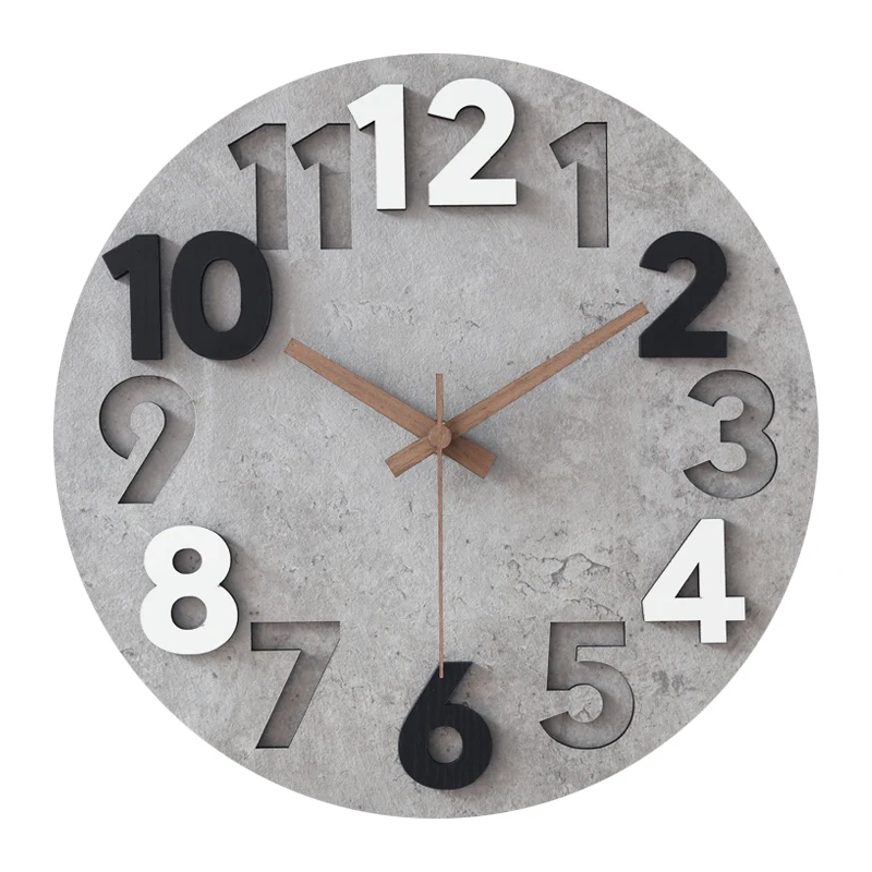 Modern 3d Wall Clock Wood Cloc – Luxury Watch Europe recenzja i cena