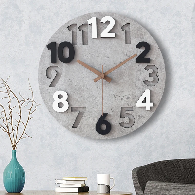 Modern 3d Wall Clock Wood Cloc – Luxury Watch Europe recenzja i cena