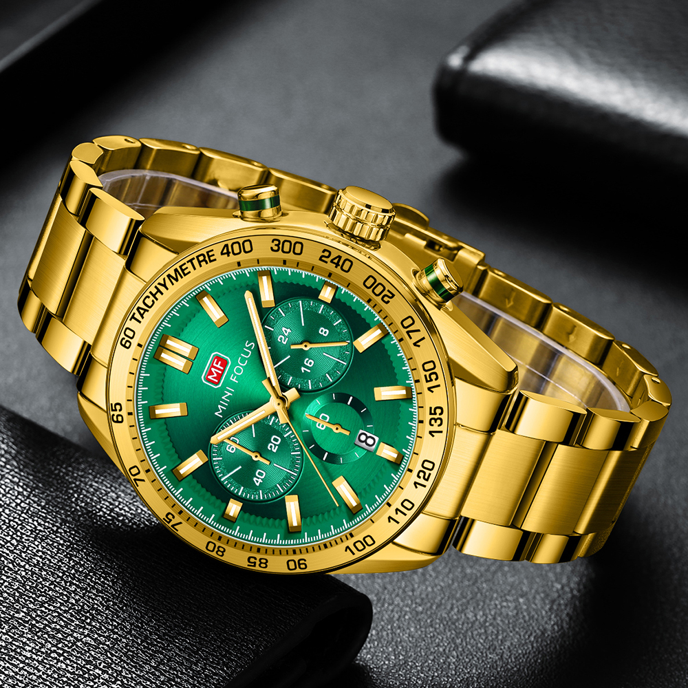 MINI FOCUS Gold Watch for Men  – Luxury Watch Cartier recenzja i cena