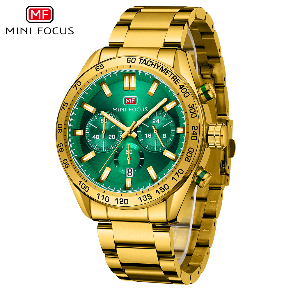 MINI FOCUS Gold Watch for Men  – Luxury Watch Cartier recenzja i cena