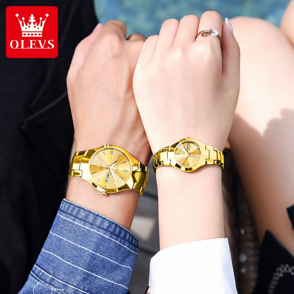 OLEVS TOP Brand Gold Watches f – Luxury Watch Wallpaper recenzja i cena
