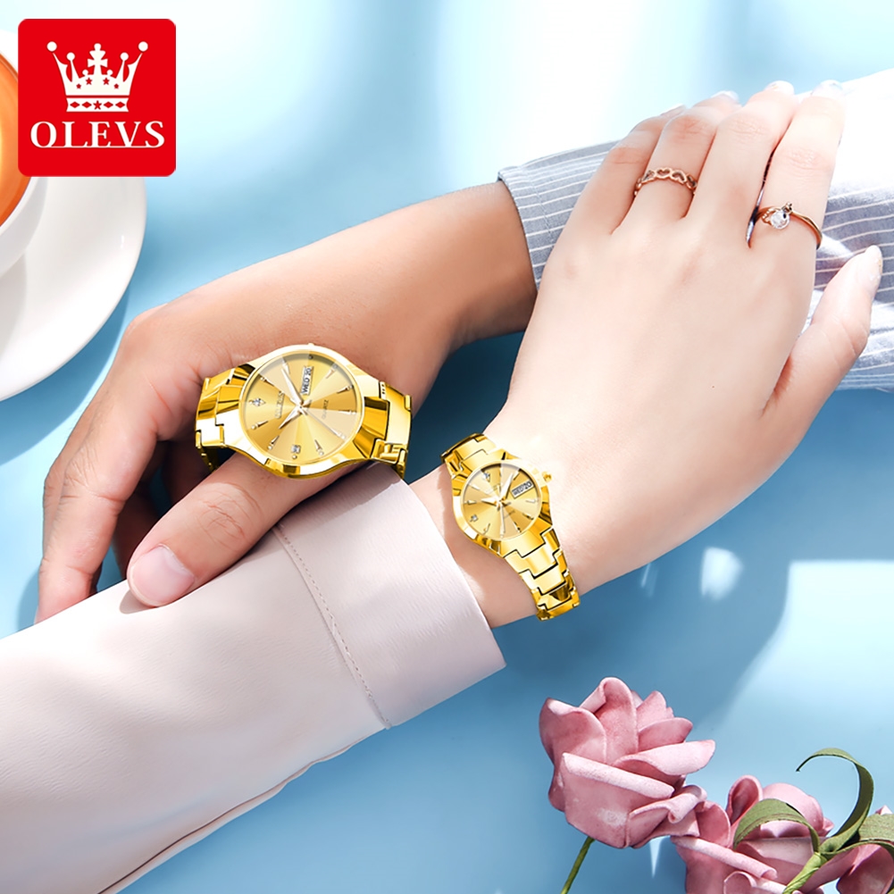 OLEVS TOP Brand Gold Watches f – Luxury Watch Wallpaper recenzja i cena
