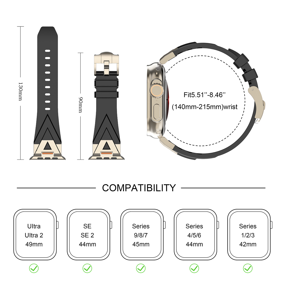 For Apple Watch Band Silicone  – Luxury Watch Apple Bands recenzja i cena