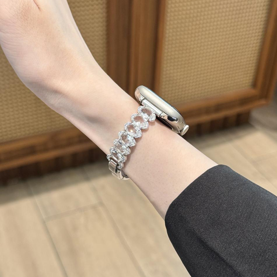 Luxury Oval Full Diamond Brace – Luxury Watch Apple Bands recenzja i cena