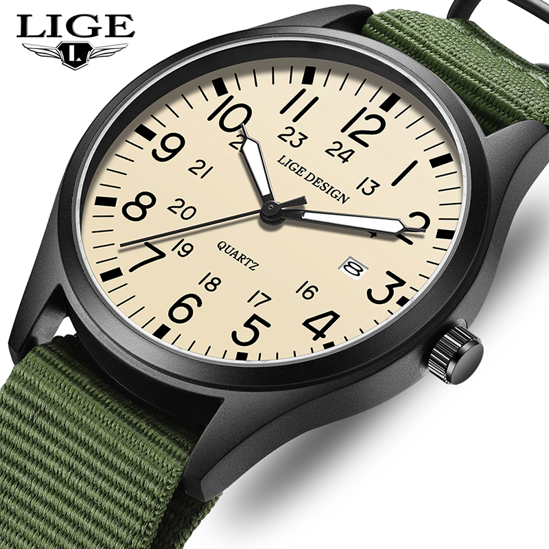 LIGE 2025 TOP NEW quartz wrist – Luxury Watch Green recenzja i cena