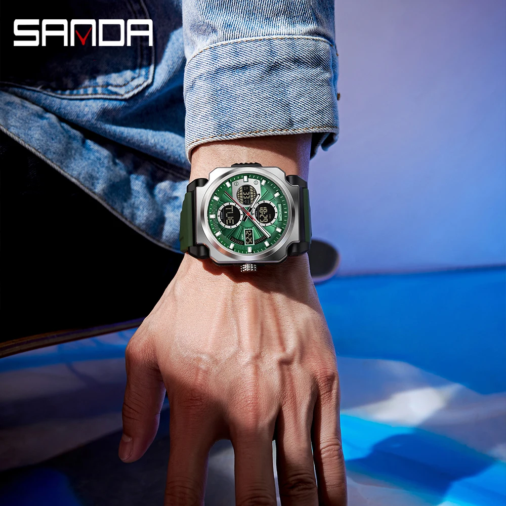 SANDA Men's Electronic Watch O – Luxury Watch Shop recenzja i cena