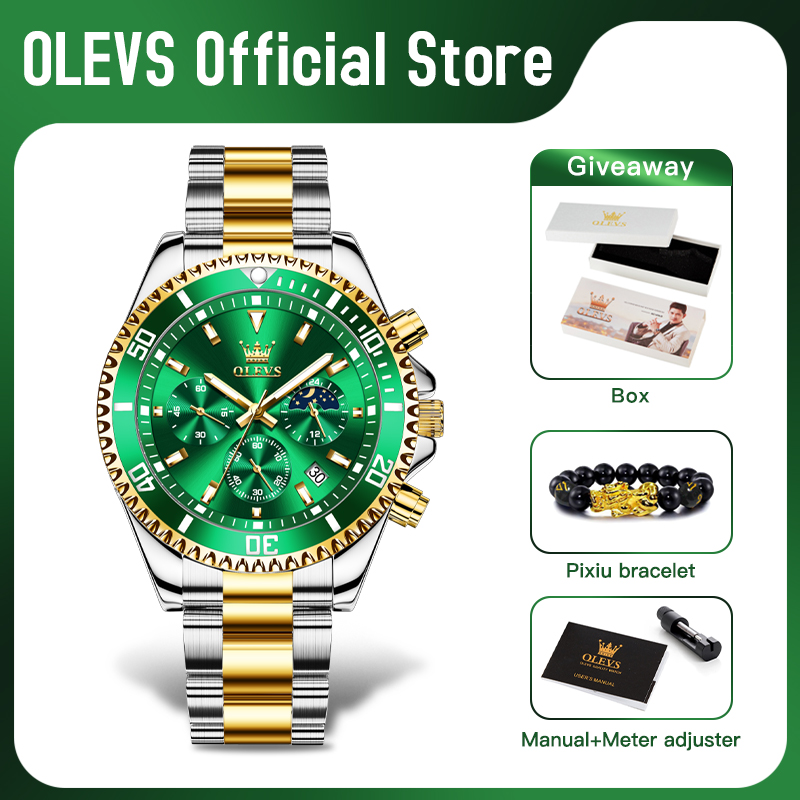OLEVS Men's Watches Top Brand  – Luxury Watch Cartier recenzja i cena