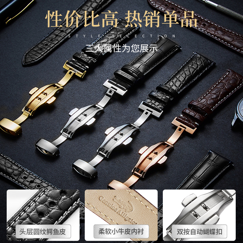 Alligator Leather Watch Strap  – Luxury Watch Longines recenzja i cena