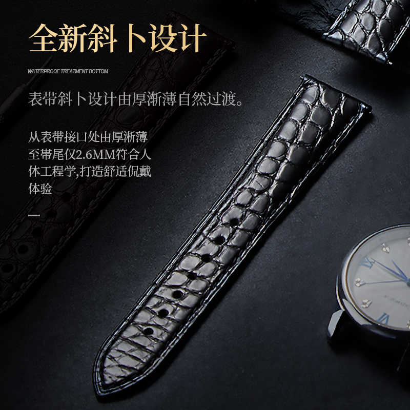Alligator Leather Watch Strap  – Luxury Watch Longines recenzja i cena