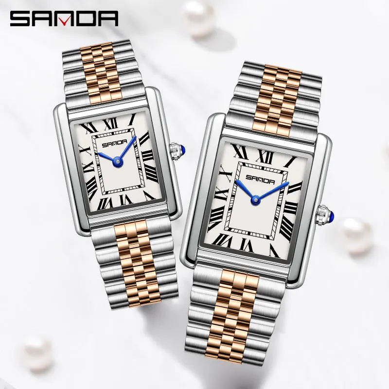 SANDA Couple Tank Quartz Watch – Luxury Watch Cartier recenzja i cena