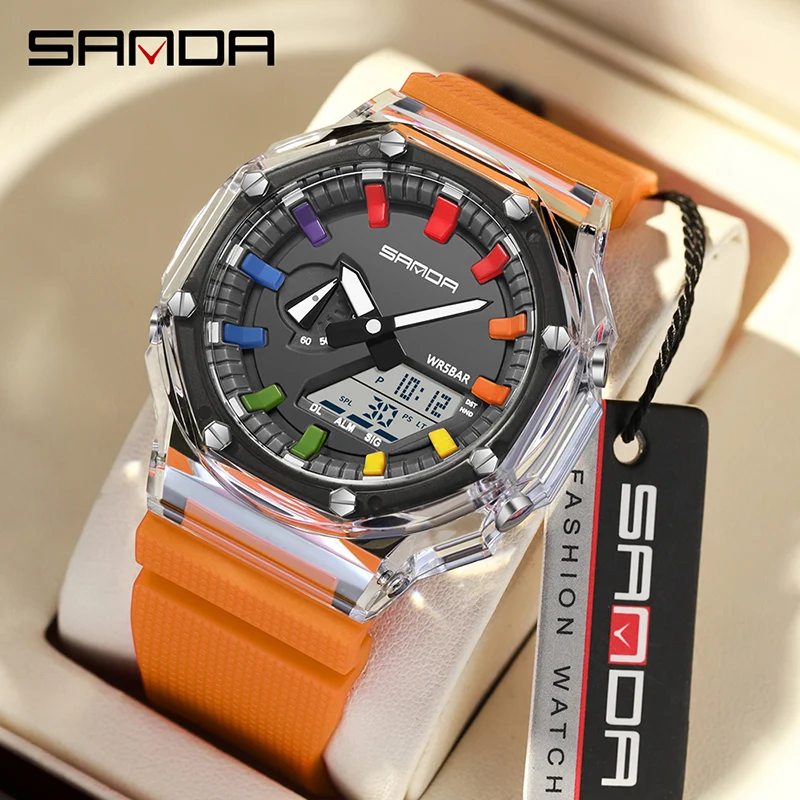 SANDA G style Men Watch Countd – Luxury Watch G Shock recenzja i cena