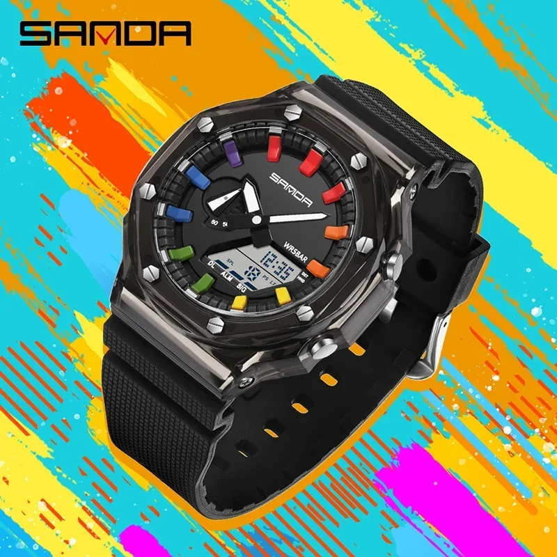 SANDA G style Men Watch Countd – Luxury Watch G Shock recenzja i cena